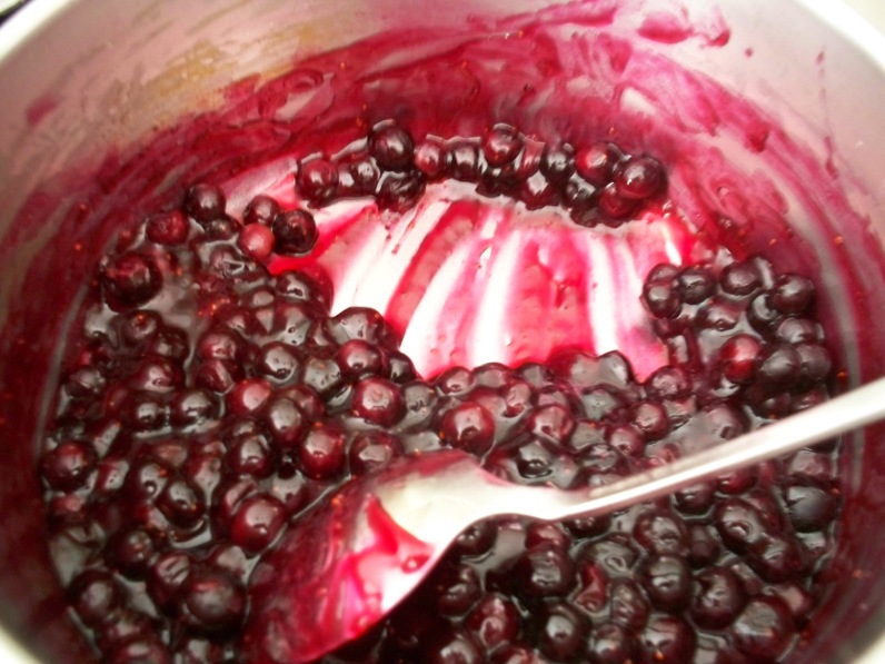 Cooking Blueberry Filling